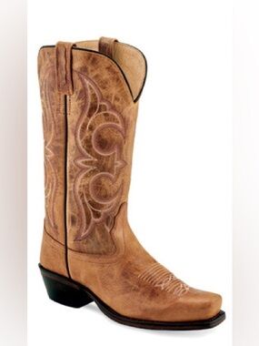 Old West Jama Leather Western Boots